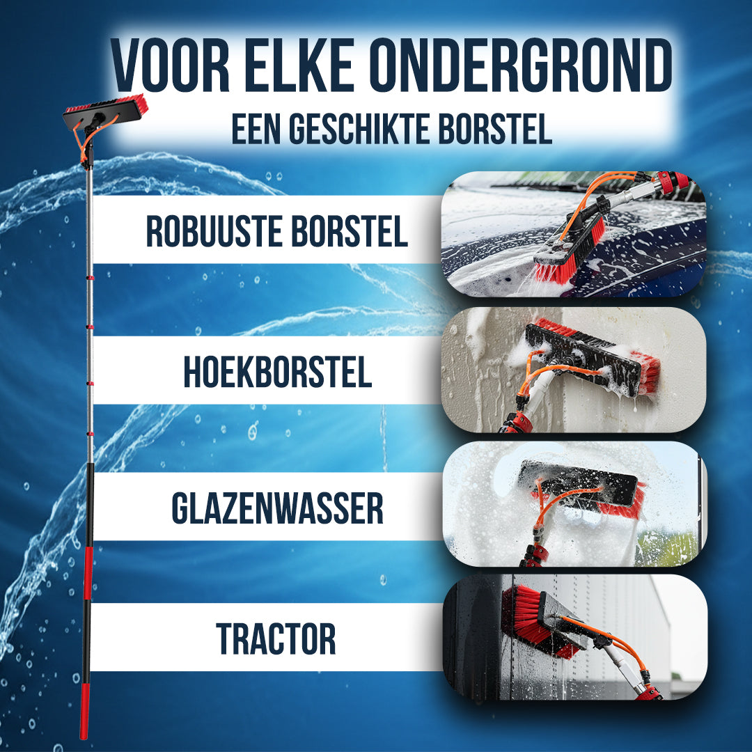 Aqualita® Telescopische Wasborstel 9.0M – Ramen & Zonnepanelen
