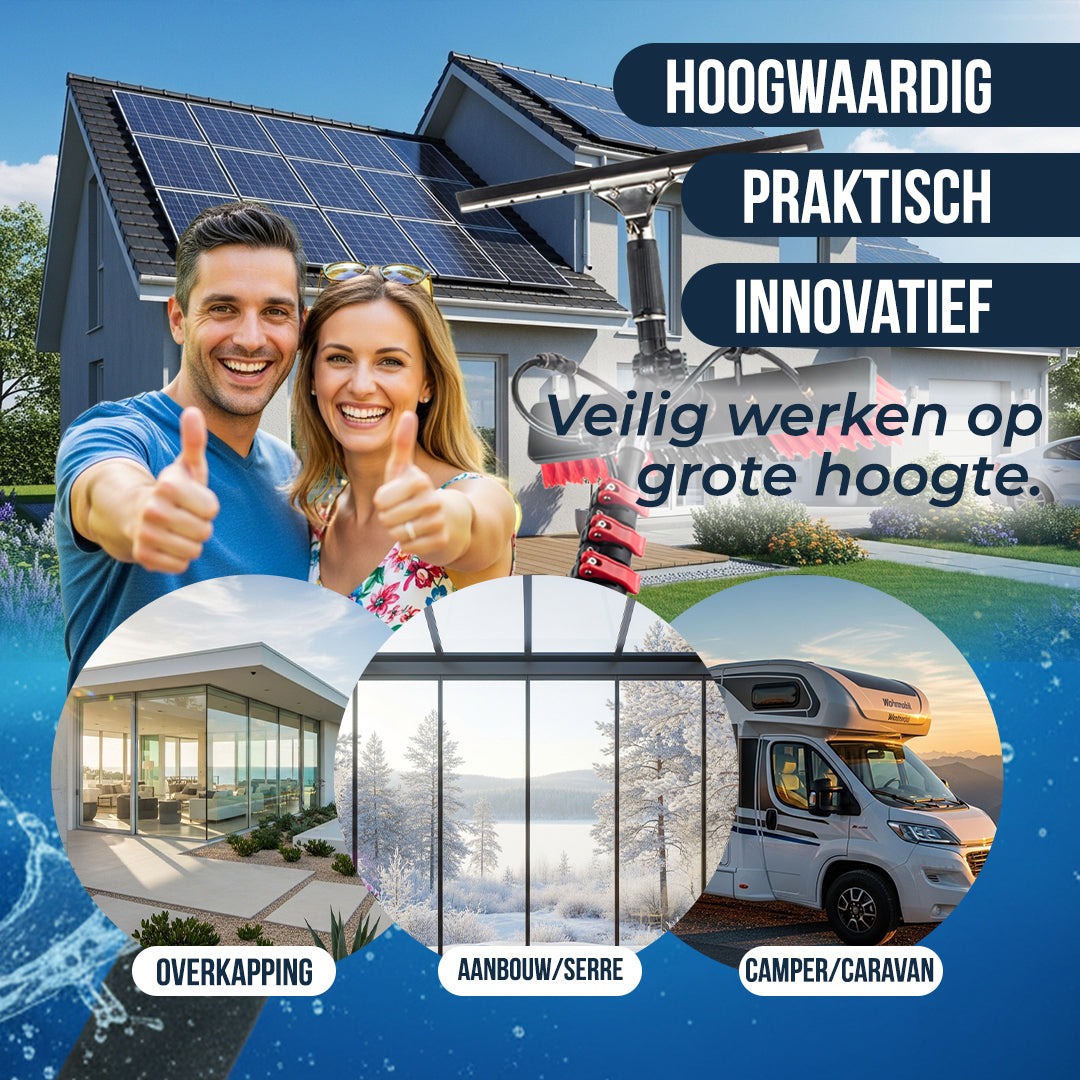 Aqualita® Premium Telescopische Wasborstel 9.0M – Professioneel Resultaat